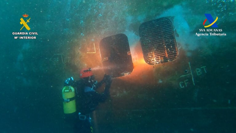 Detenidos tres implicados en el tráfico de 72 kilos de cocaína ocultos en un buque en Las Palmas