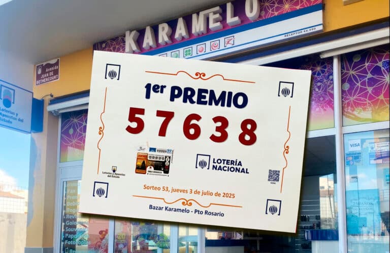 El primer premio de la Lotería Nacional toca en Puerto del Rosario