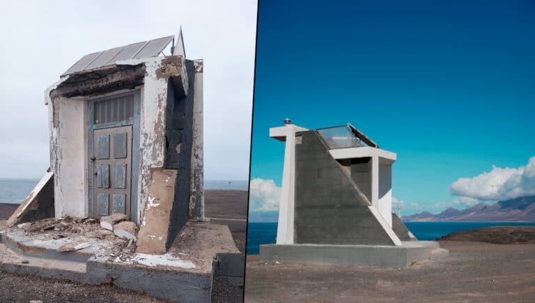 Faro de Punta Pesebre: grietas, desprendimientos y abandono en pleno Parque Natural