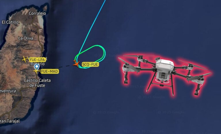 Presencia de un dron obliga a desviar vuelos y paraliza temporalmente el tráfico aéreo en Fuerteventura