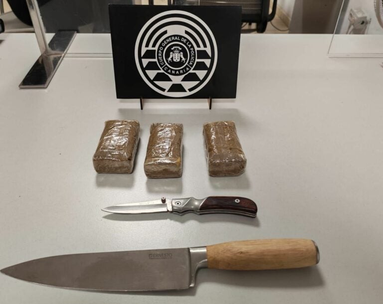 La Policía Canaria detiene a dos personas por estafa y tráfico de drogas en dos intervenciones en el sur de Fuerteventura