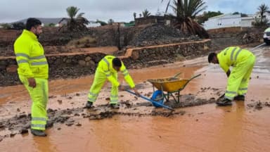 La borrasca Emilia deja 60 incidencias en Fuerteventura que se prepara ya para nuevo aviso de AEMET