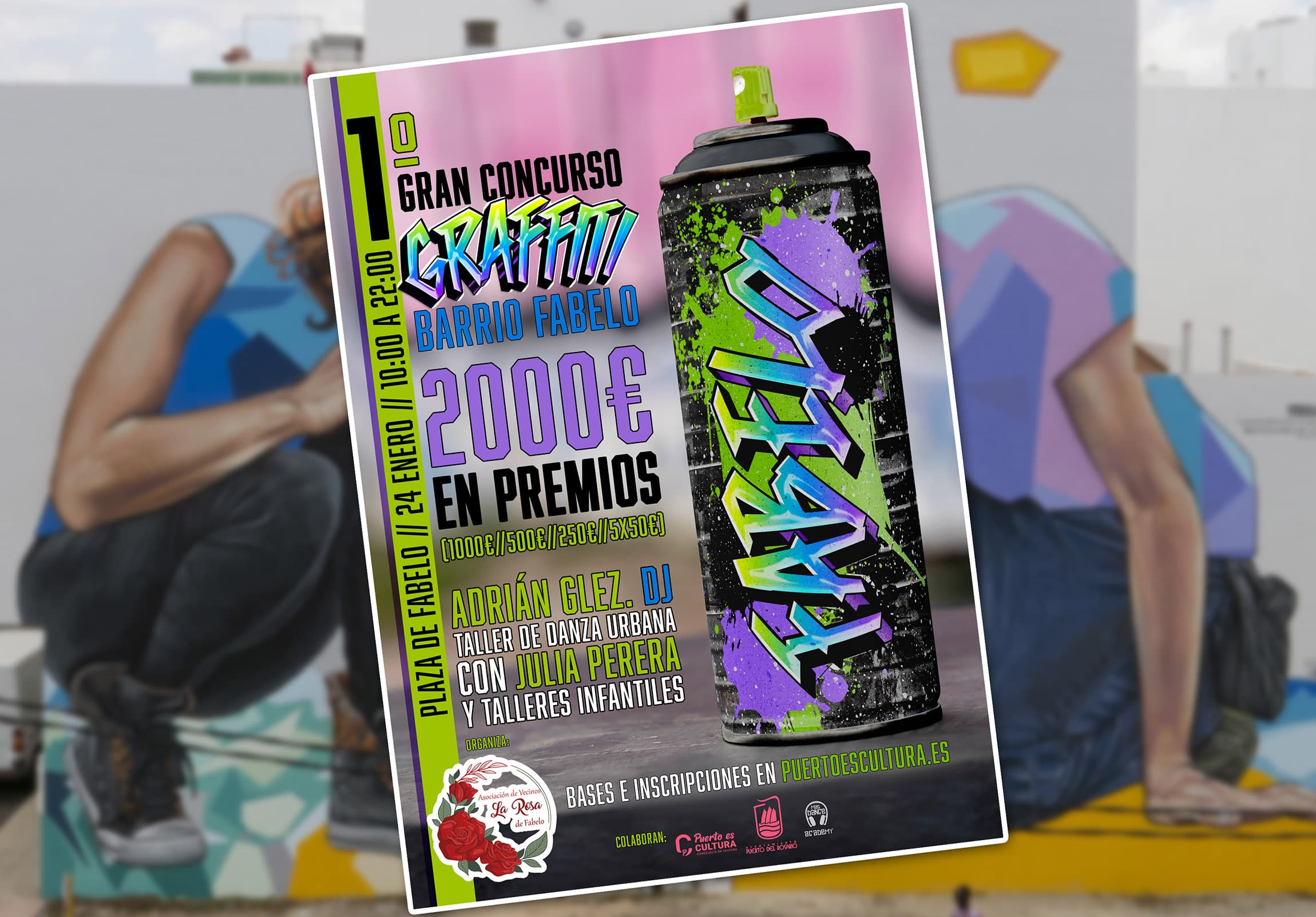 Fabelo acoge el 1º Gran Concurso de Graffiti con 2.000 euros en premios