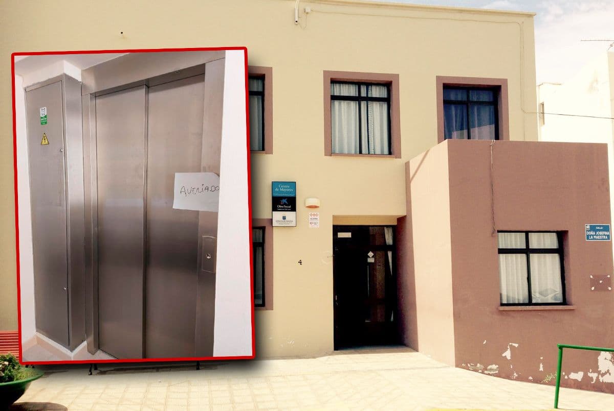 El ascensor del centro de mayores de Gran Tarajal lleva cinco meses averiado