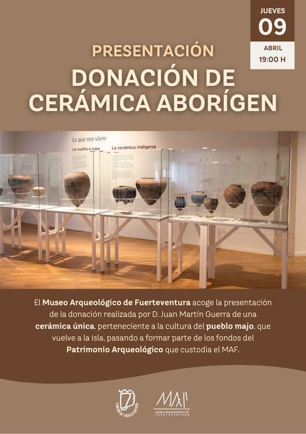 El Museo Arqueológico de Fuerteventura recibe una valiosa donación de cerámica aborigen