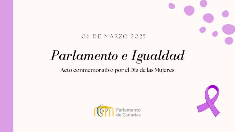 Cartel de la II Jornada Parlamento e Igualdad