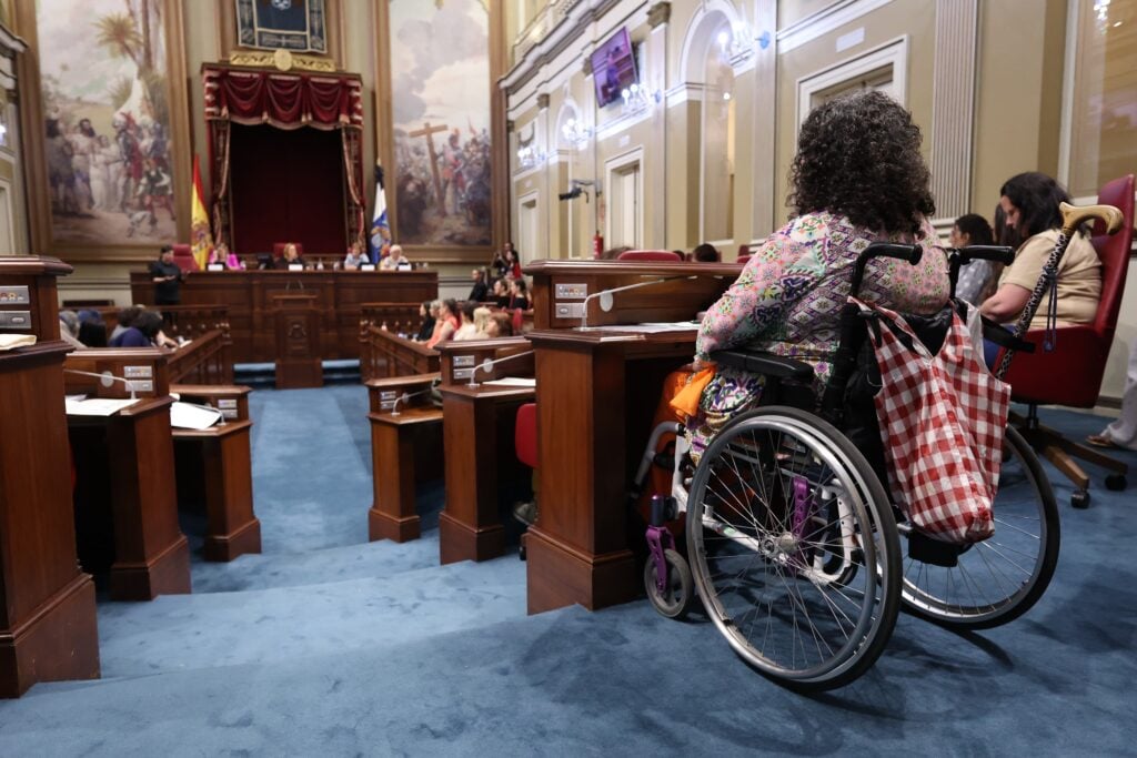 Un momento durante el acto
