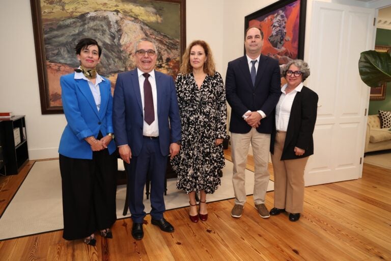 Un momento durante la recepción